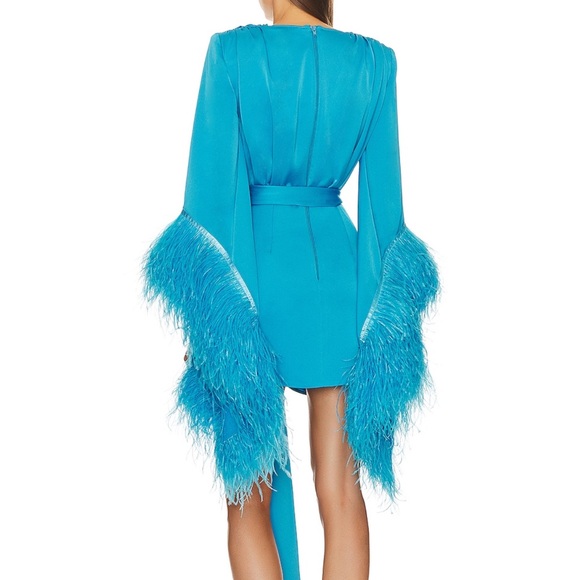 Bronx & Banco x Revolve Geisha Mini Dress in Aqua - Picture 2 of 11